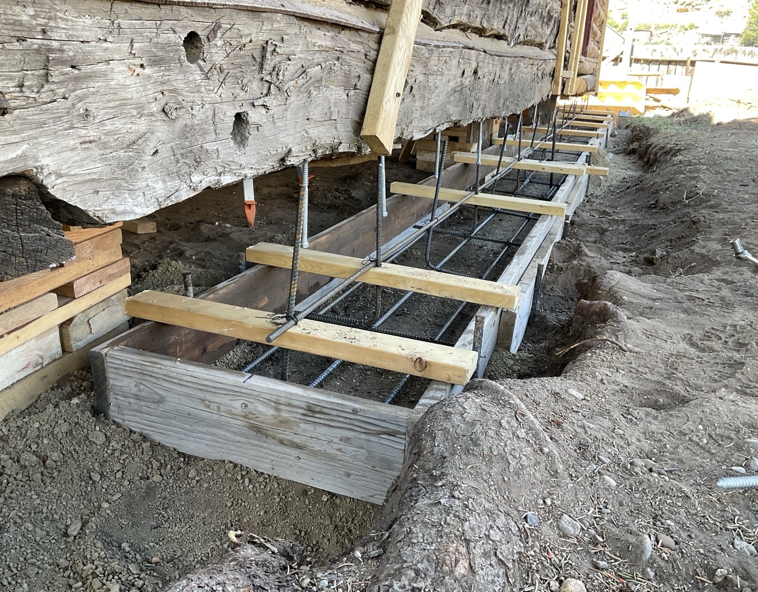 Foundation formwork at Granite Hotel